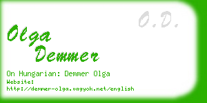 olga demmer business card